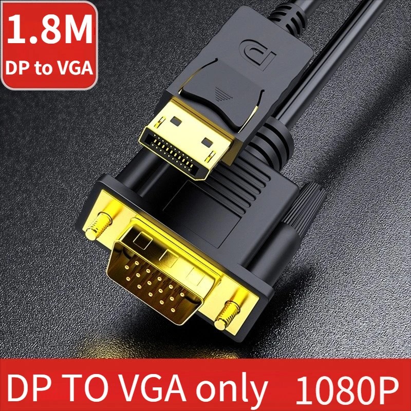 DP-VGA ̺ DisplayPort-VGA  ȯ TV   HD  ̺ Ʈ ǻ  VGA 1080P @ 60Hz